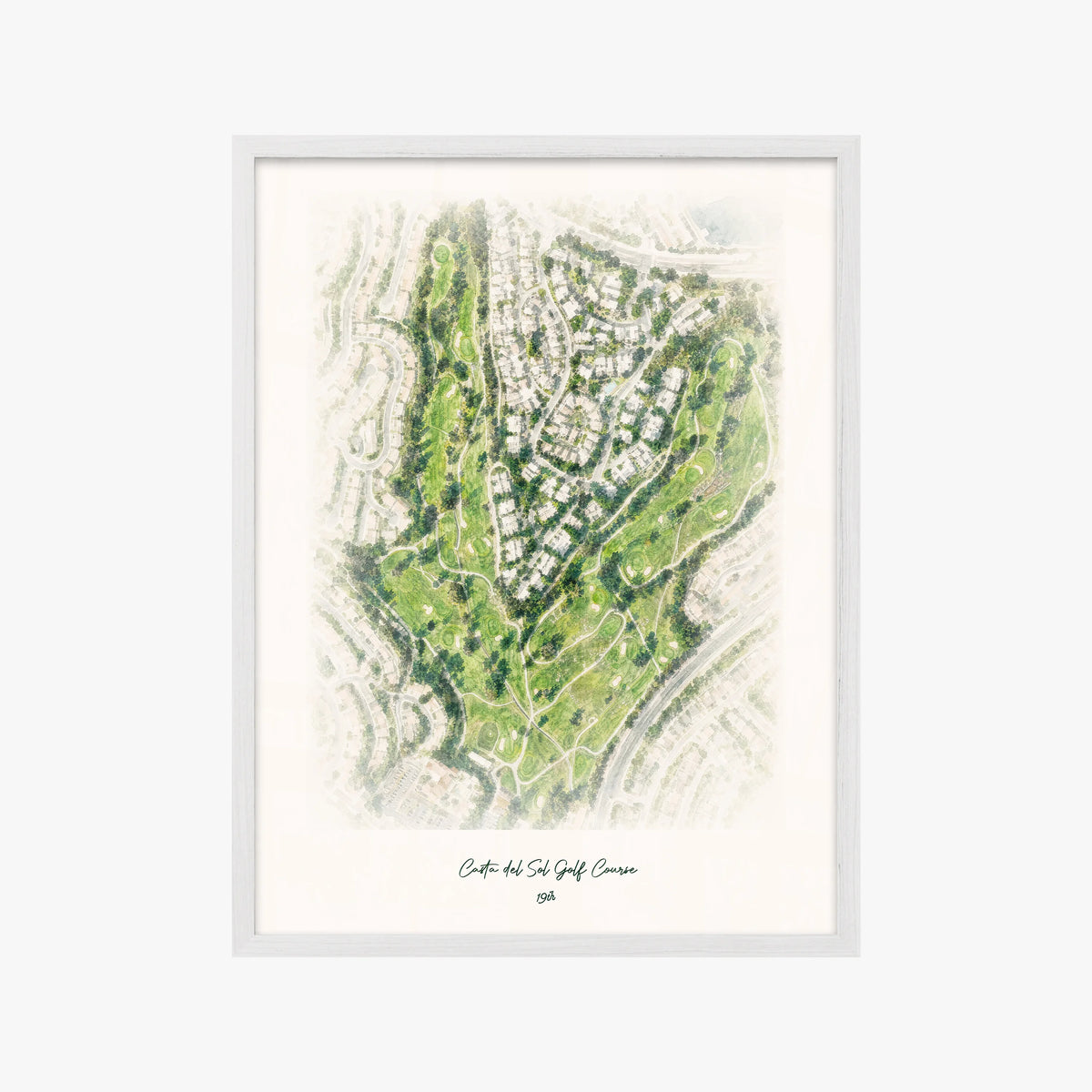 Casta del Sol Golf Course white frame