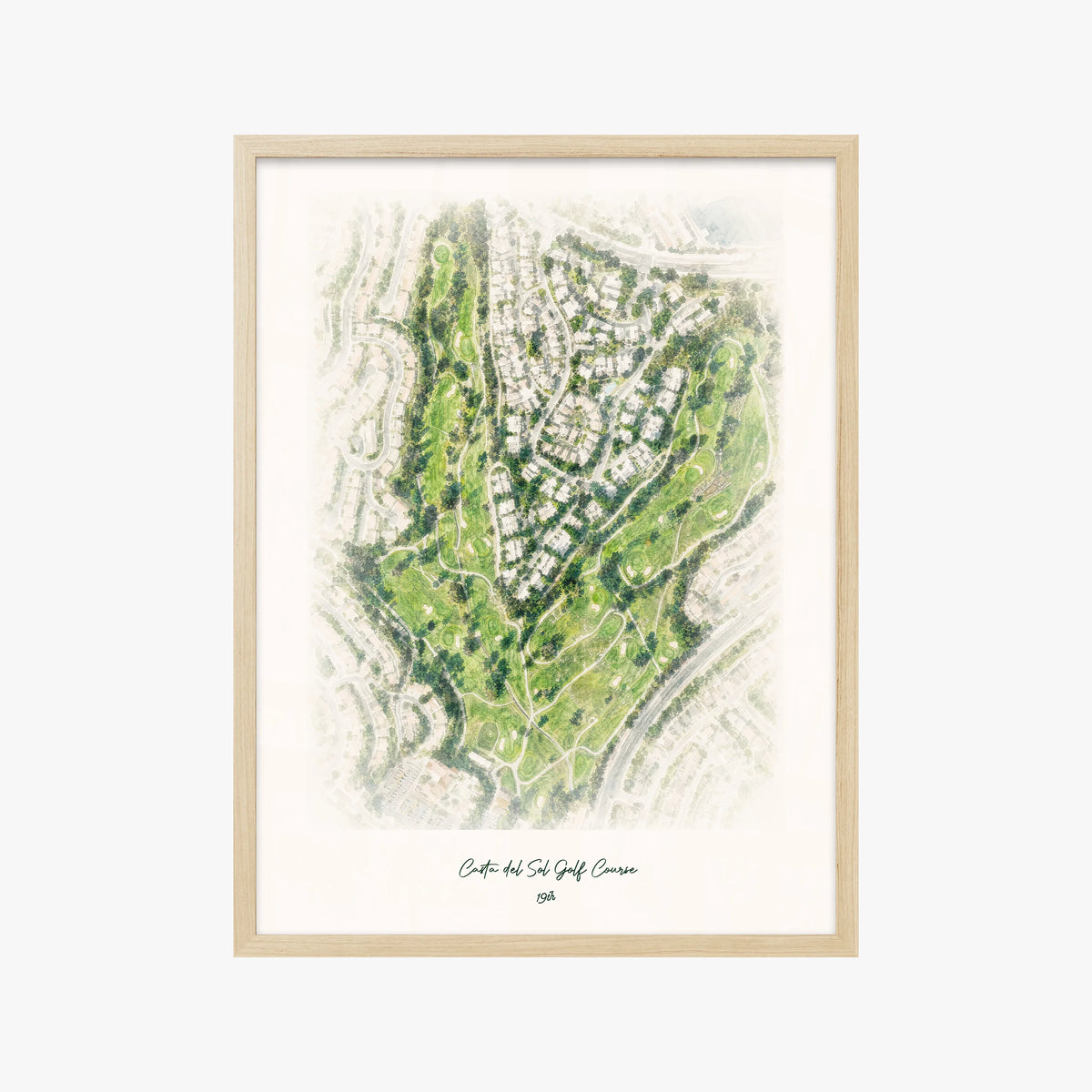 Casta del Sol Golf Course wood frame