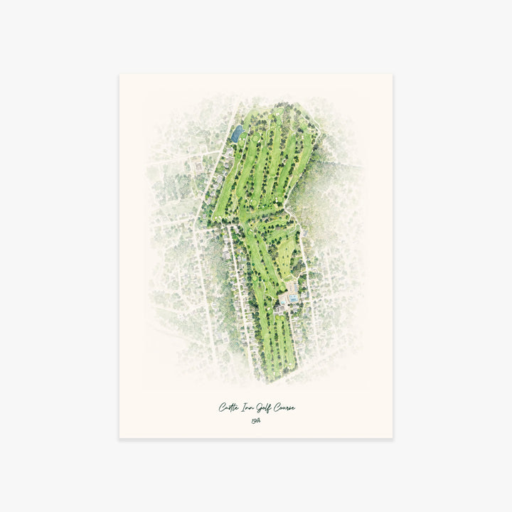 Castle Inn Golf Course printed artwork