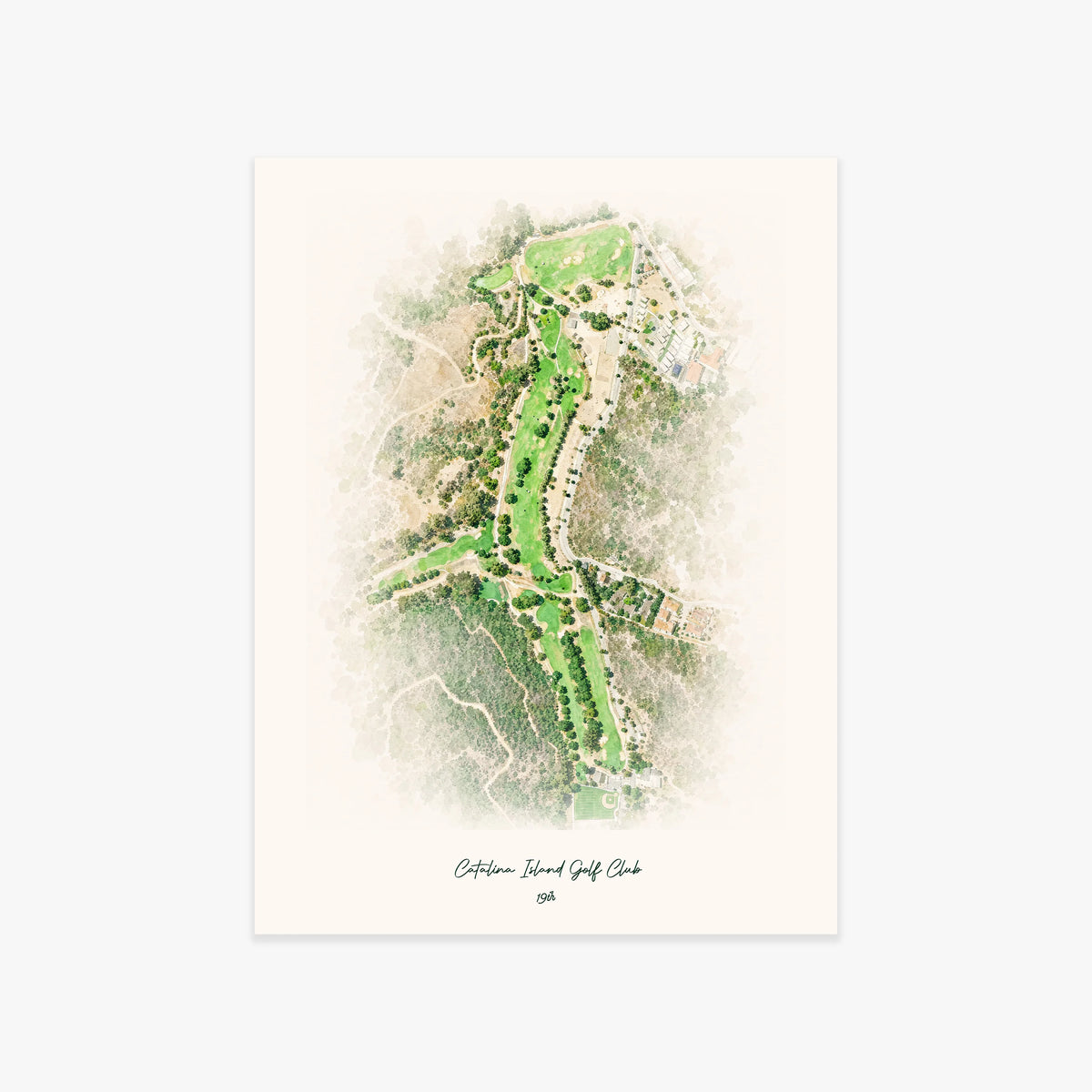 Catalina Island Golf Club printed artwork