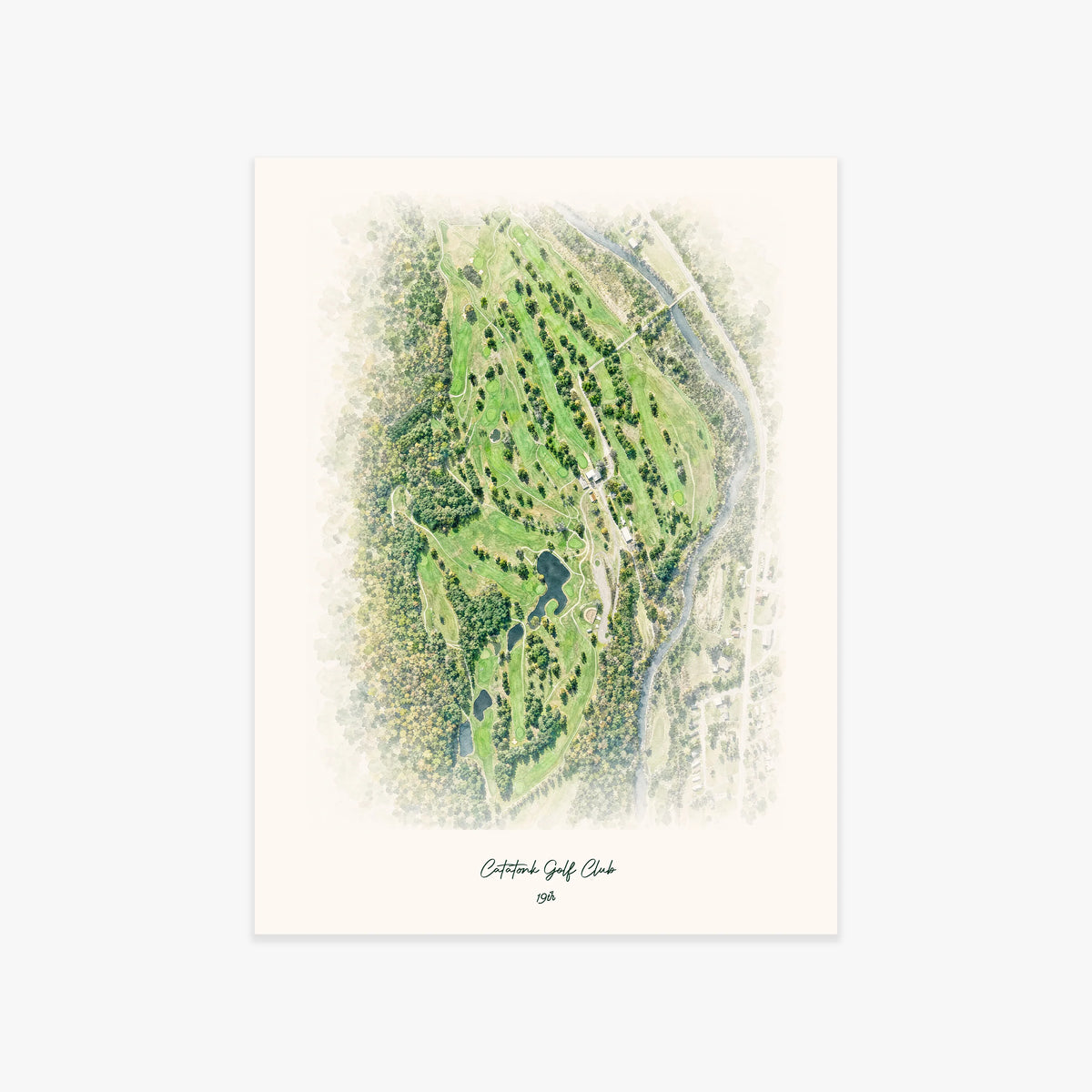 Catatonk Golf Club printed artwork