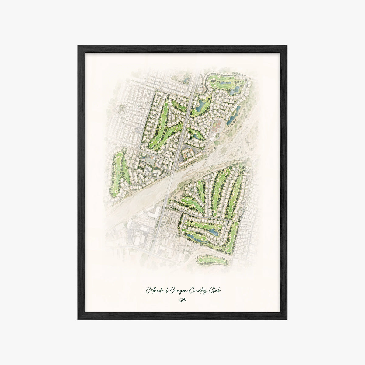 Cathedral Canyon Country Club black frame