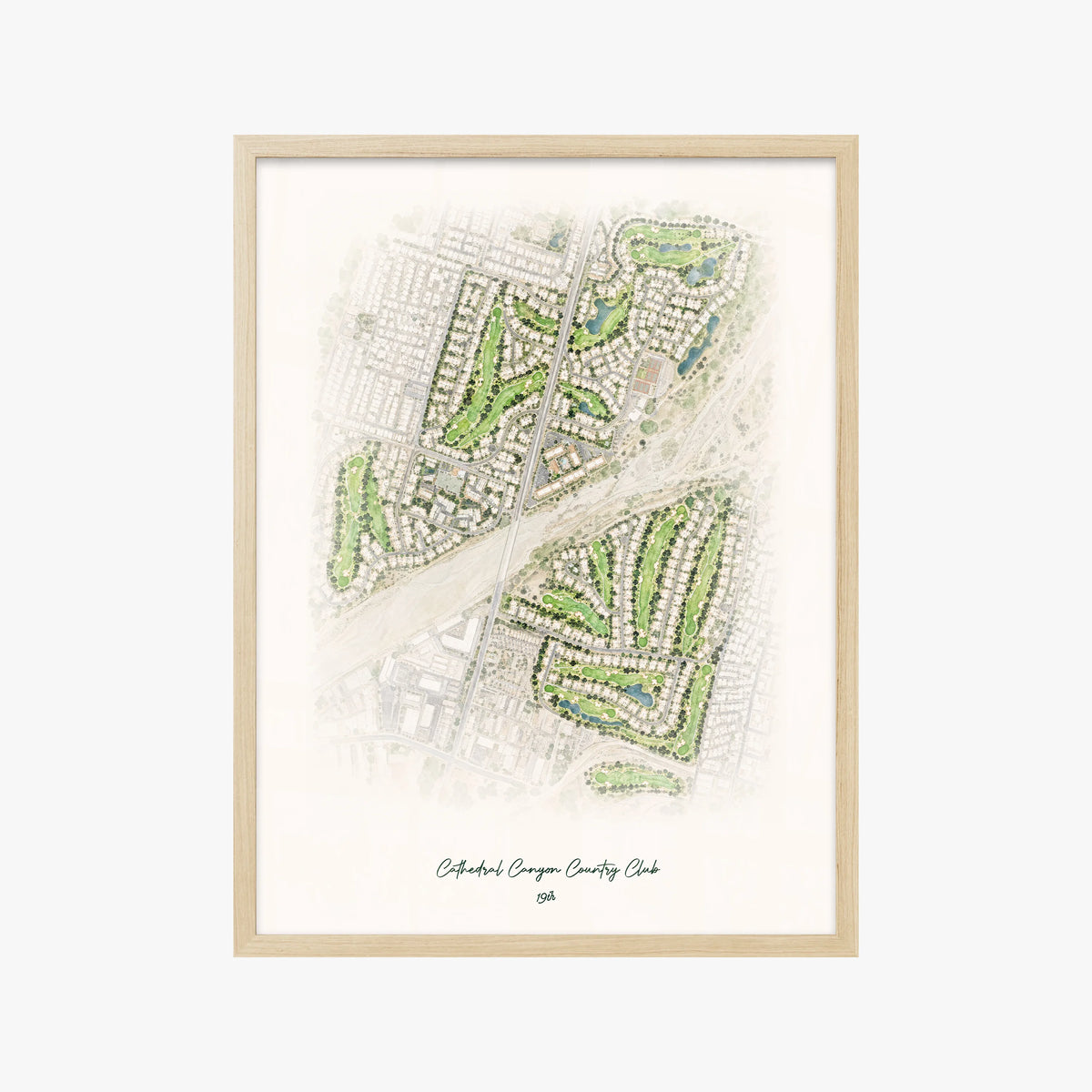 Cathedral Canyon Country Club wood frame