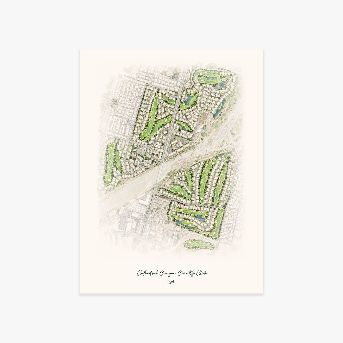 Cathedral Canyon Country Club printed artwork