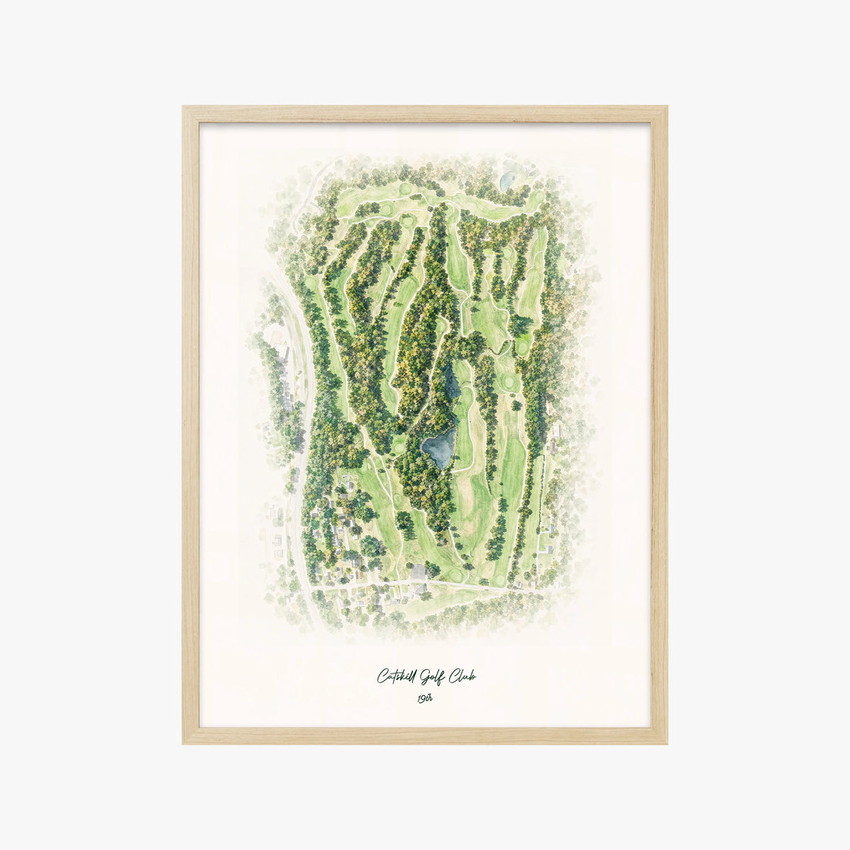 Catskill Golf Club wood frame