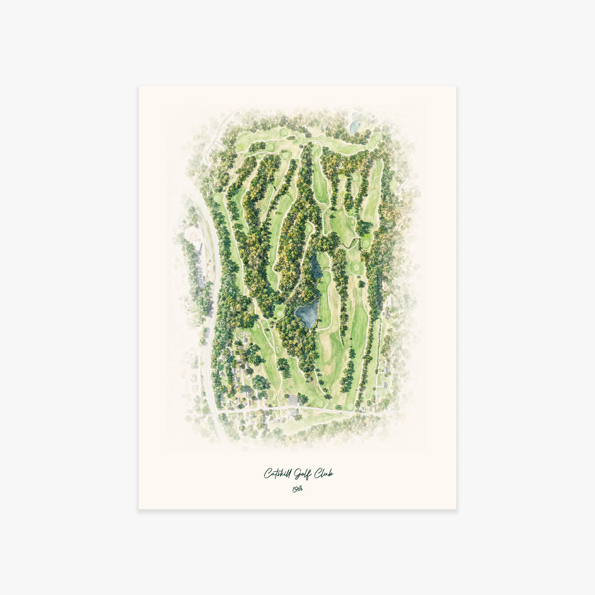 Catskill Golf Club printed artwork