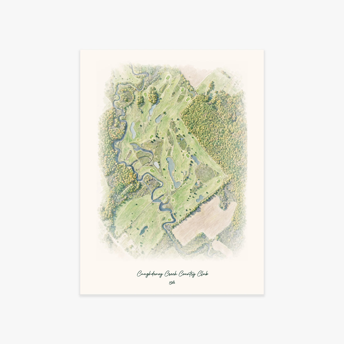 Caughdenoy Creek Country Club printed artwork