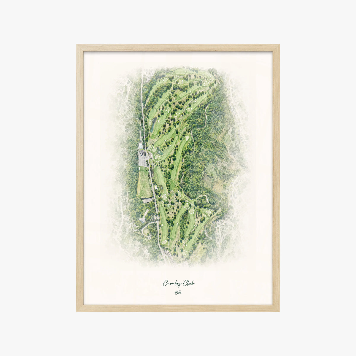 Cavalry Club wood frame