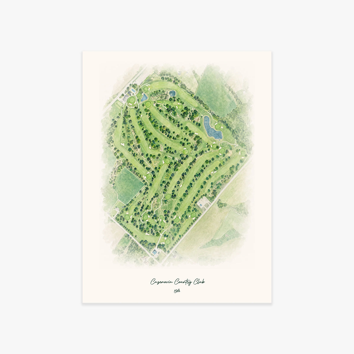 Cazenovia Country Club printed artwork