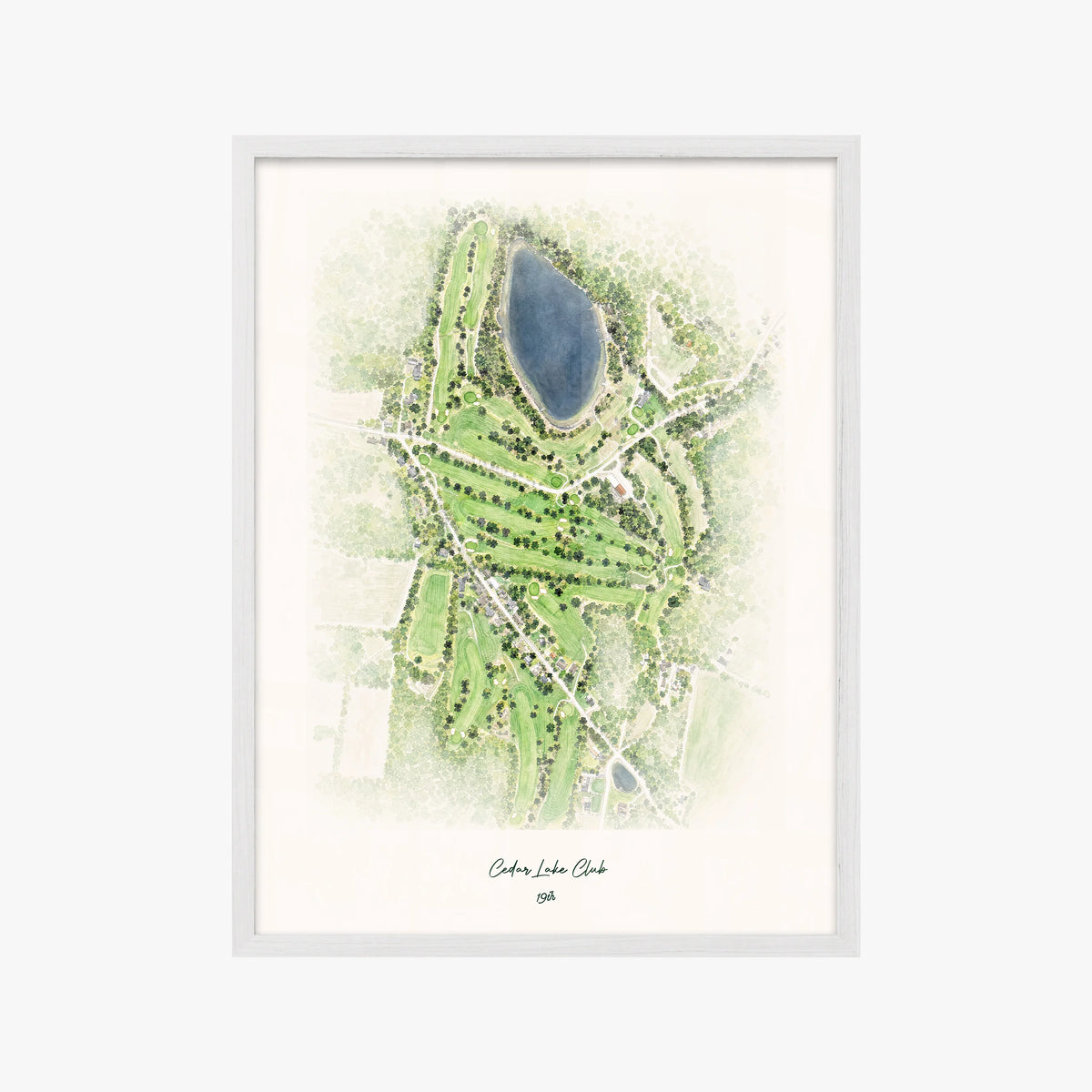 Cedar Lake Club white frame