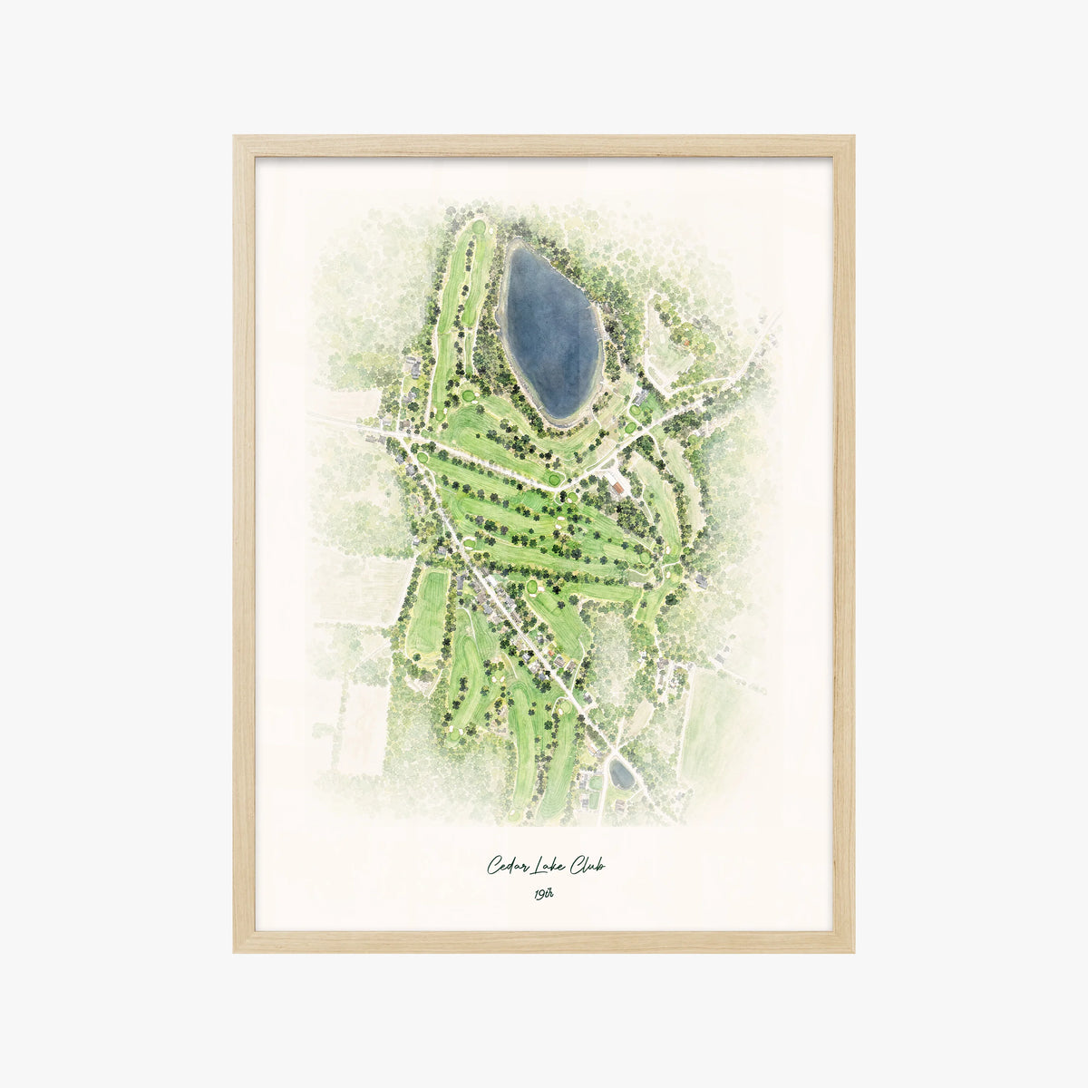Cedar Lake Club wood frame