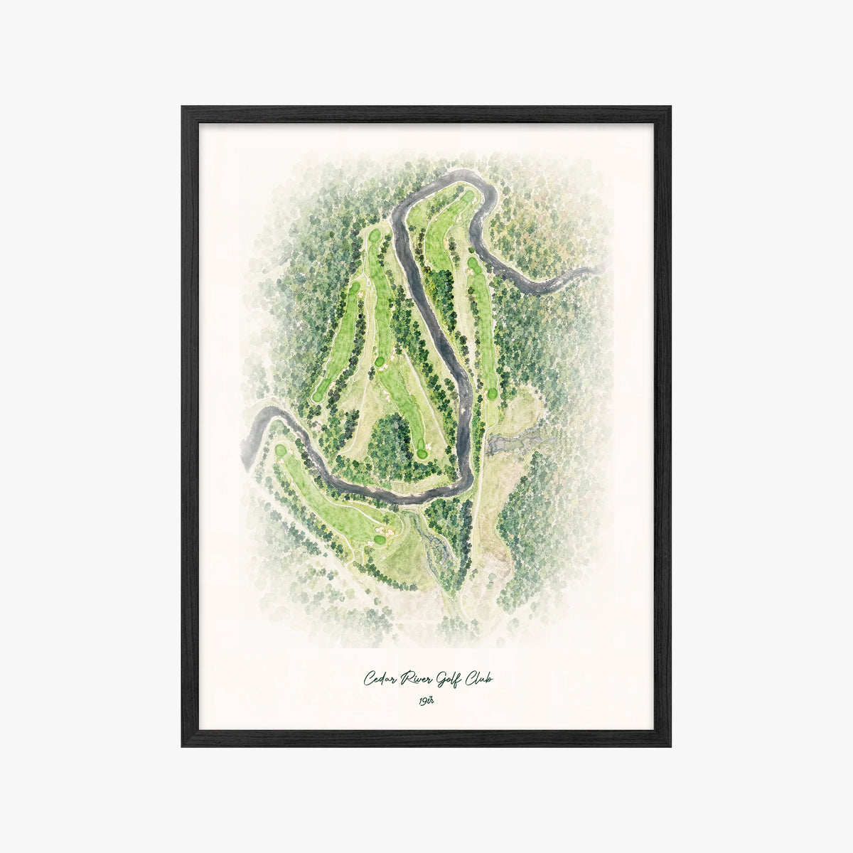 Cedar River Golf Club black frame