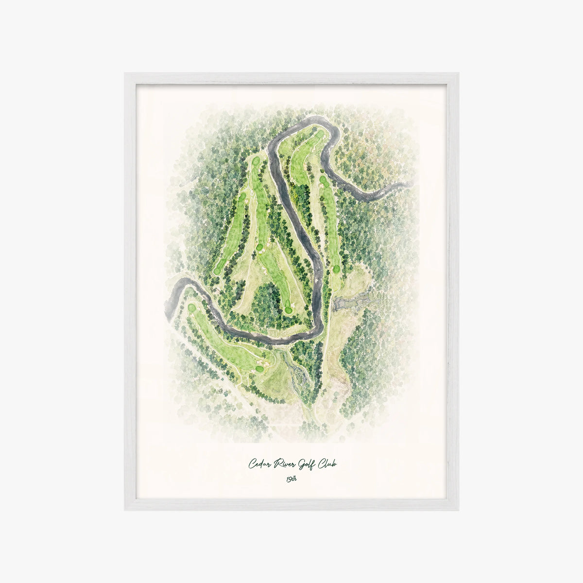 Cedar River Golf Club white frame