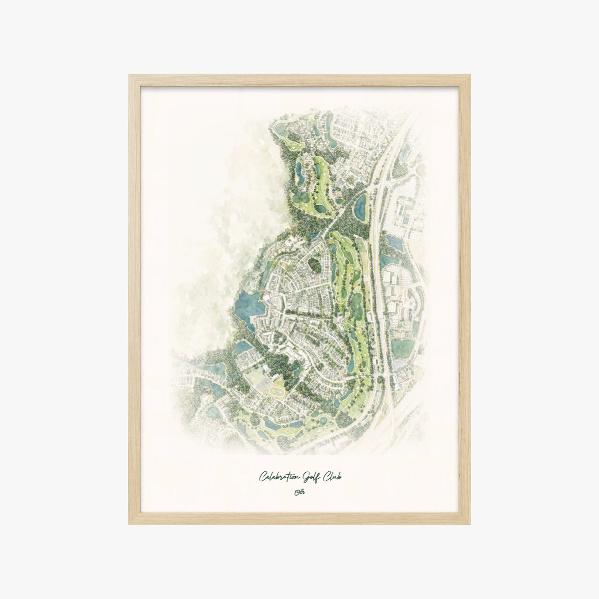 Celebration Golf Club wood frame