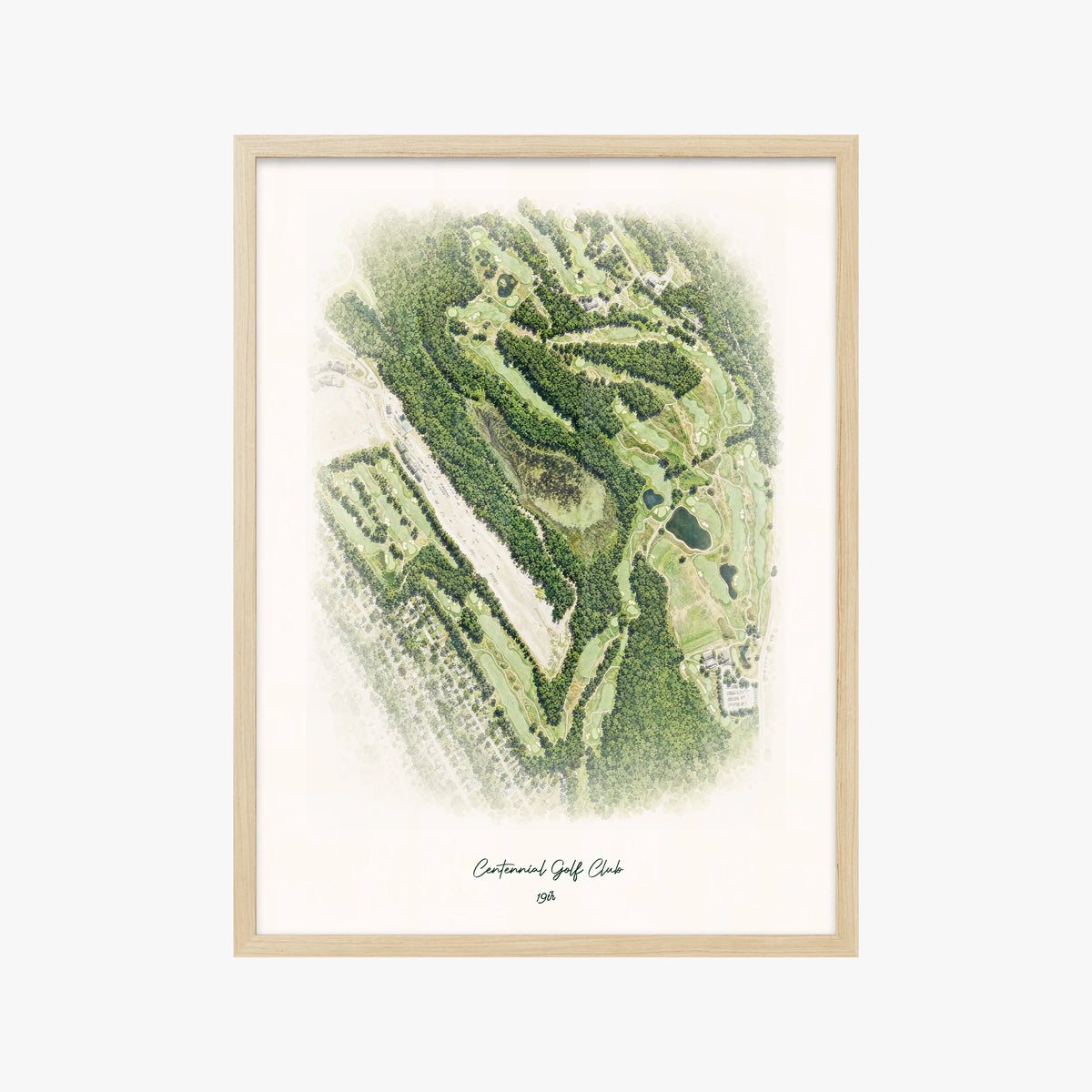Centennial Golf Club wood frame