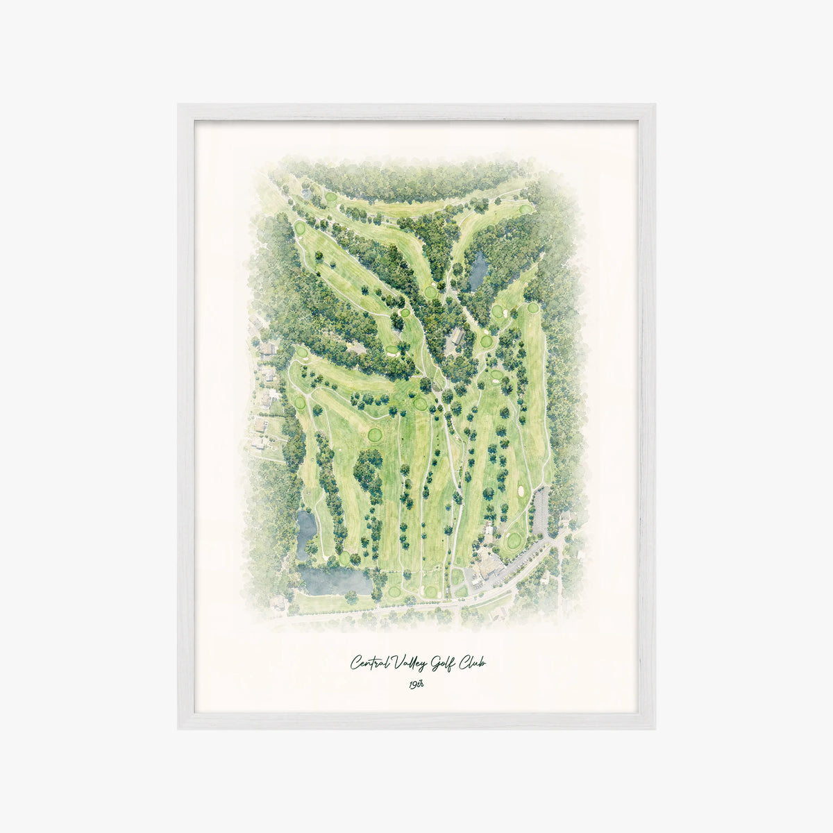 Central Valley Golf Club white frame