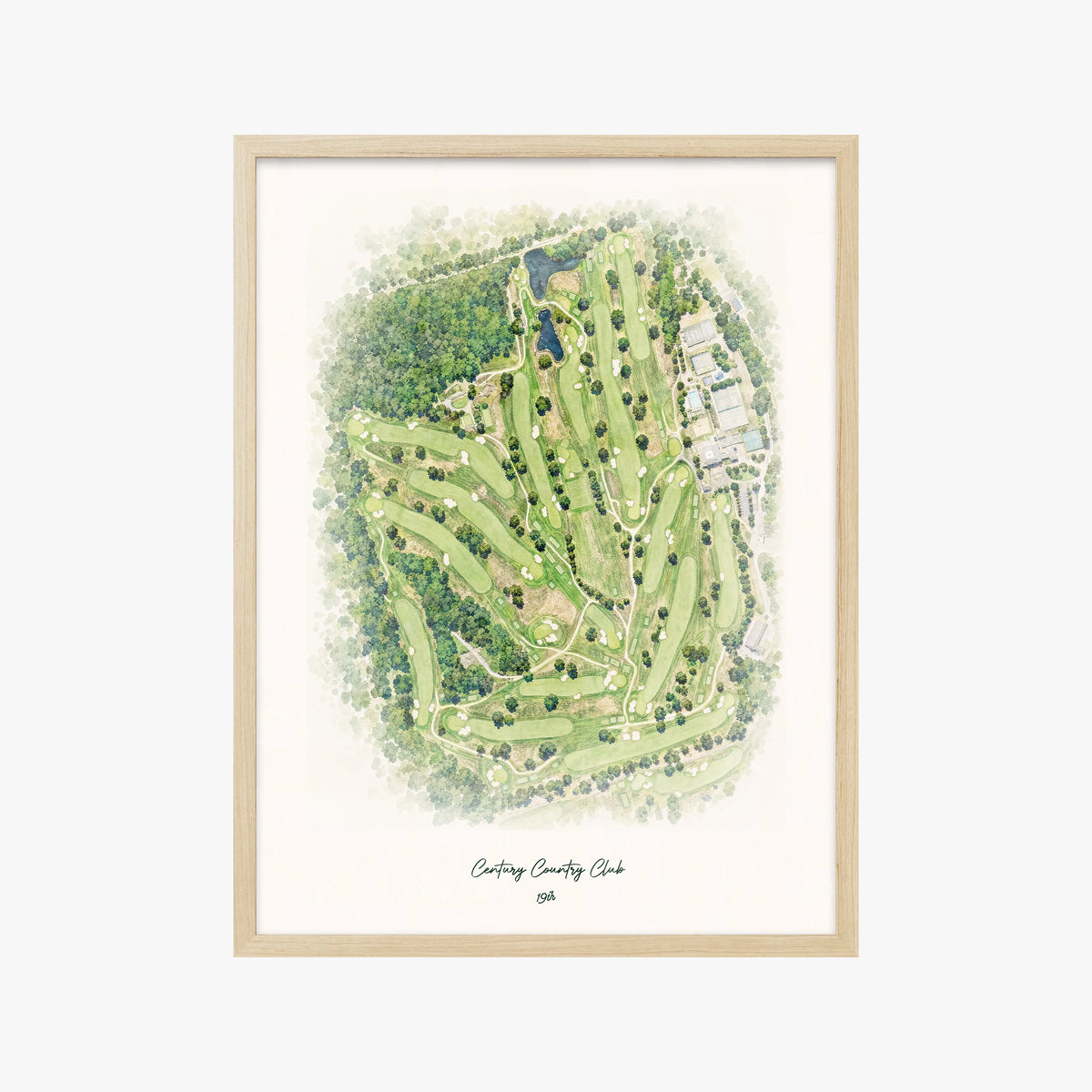 Century Country Club wood frame