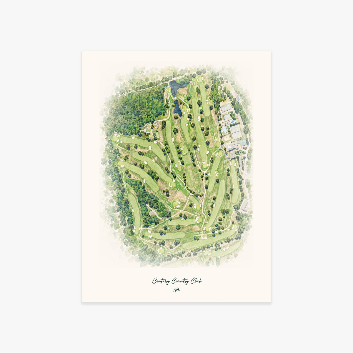 Century Country Club printed artwork
