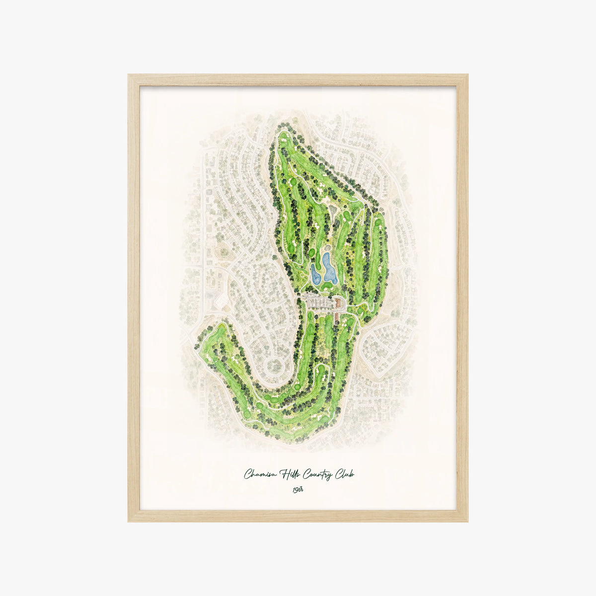Chamisa Hills Country Club wood frame