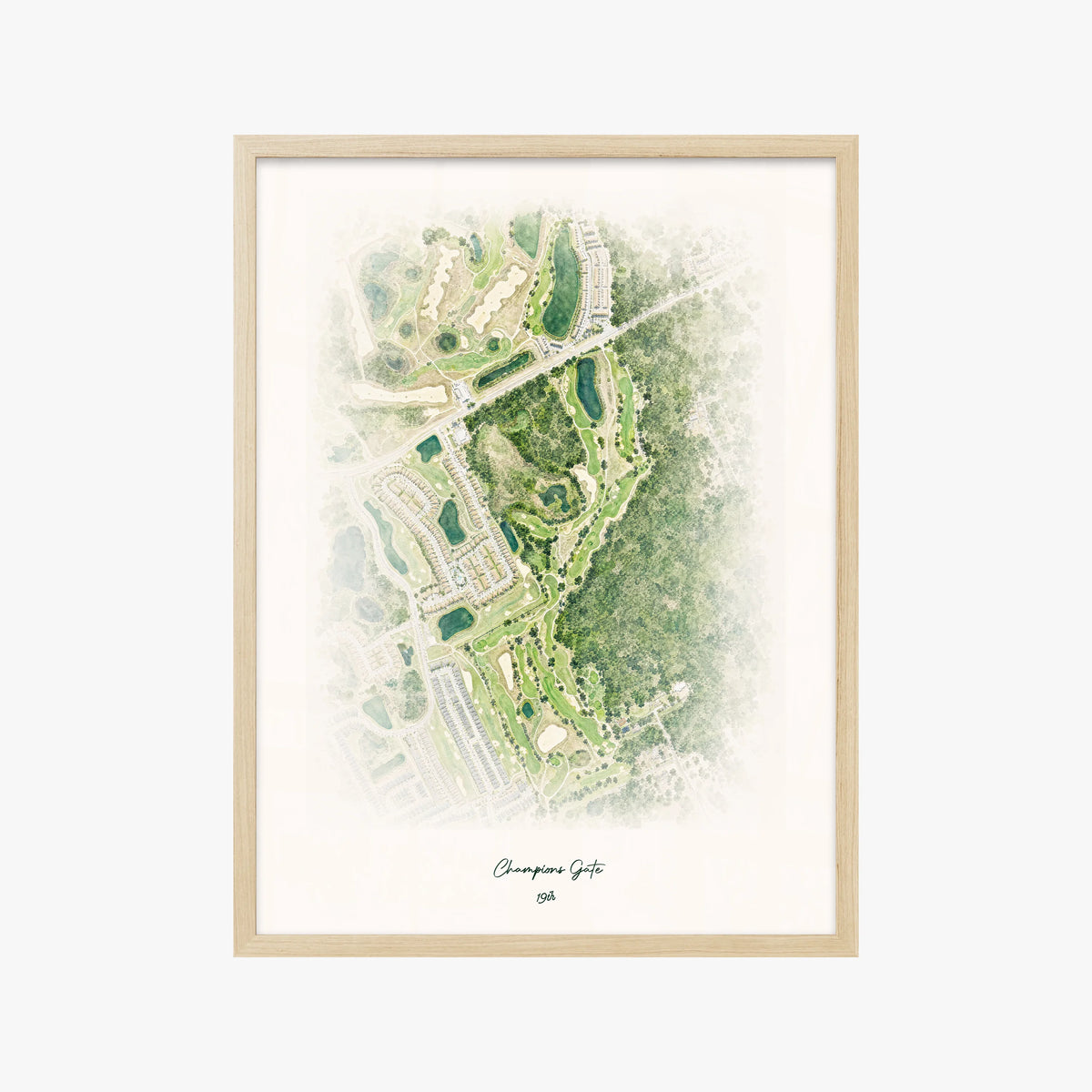 Champions Gate wood frame