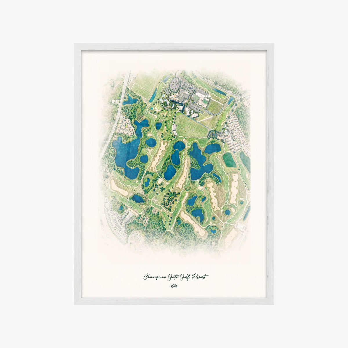 Champions Gate Golf Resort white frame