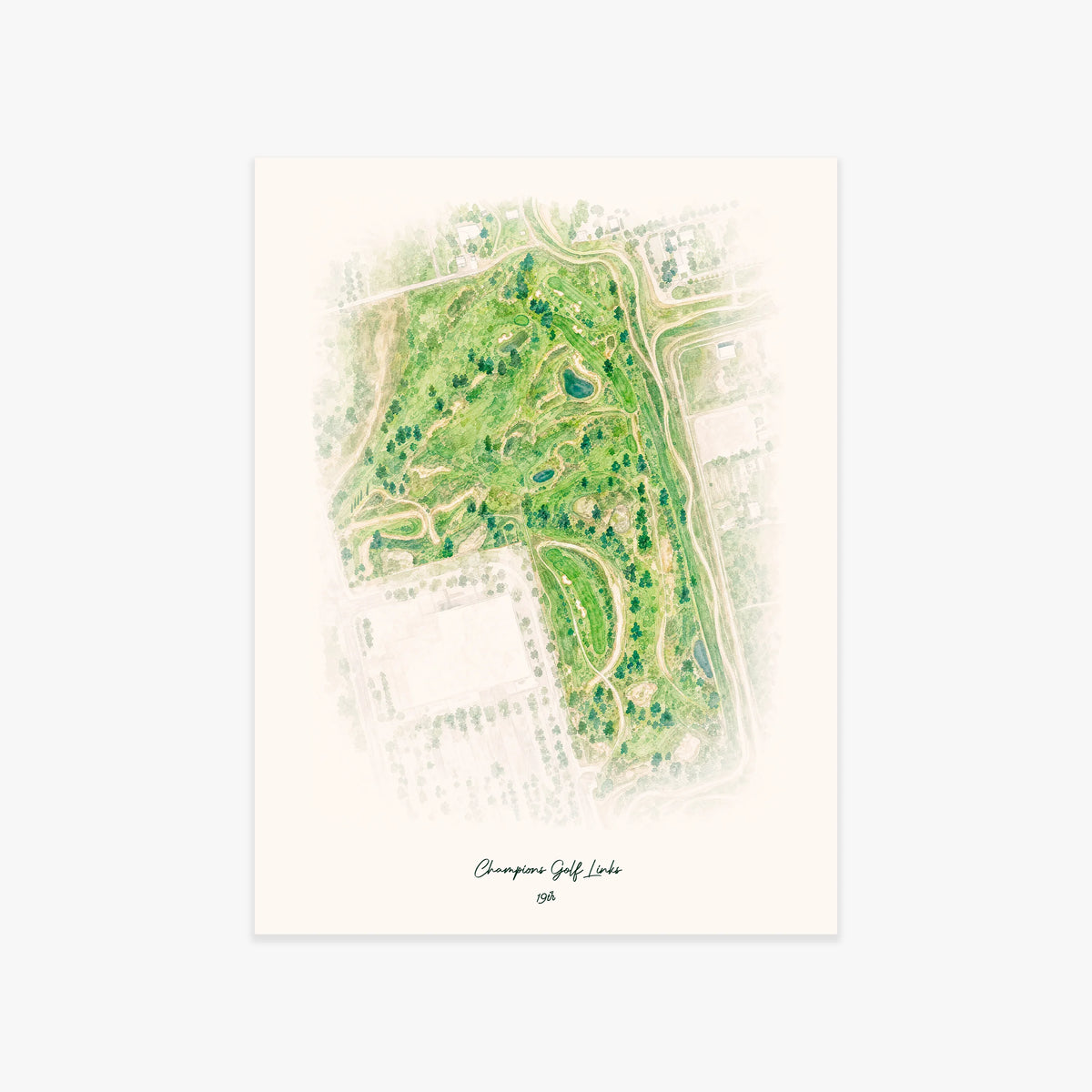 Champions Golf Links printed artwork