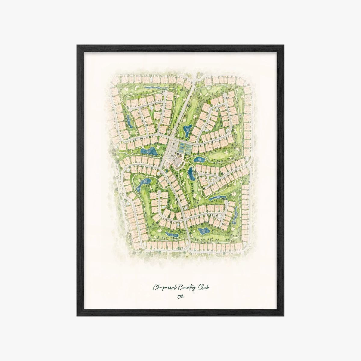 Chaparral Country Club black frame
