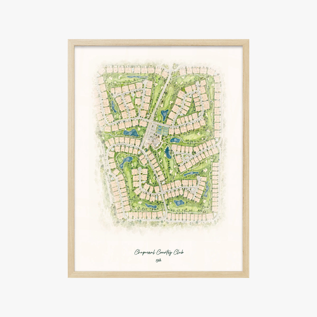 Chaparral Country Club wood frame