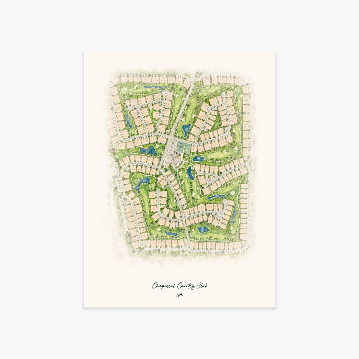 Chaparral Country Club printed artwork