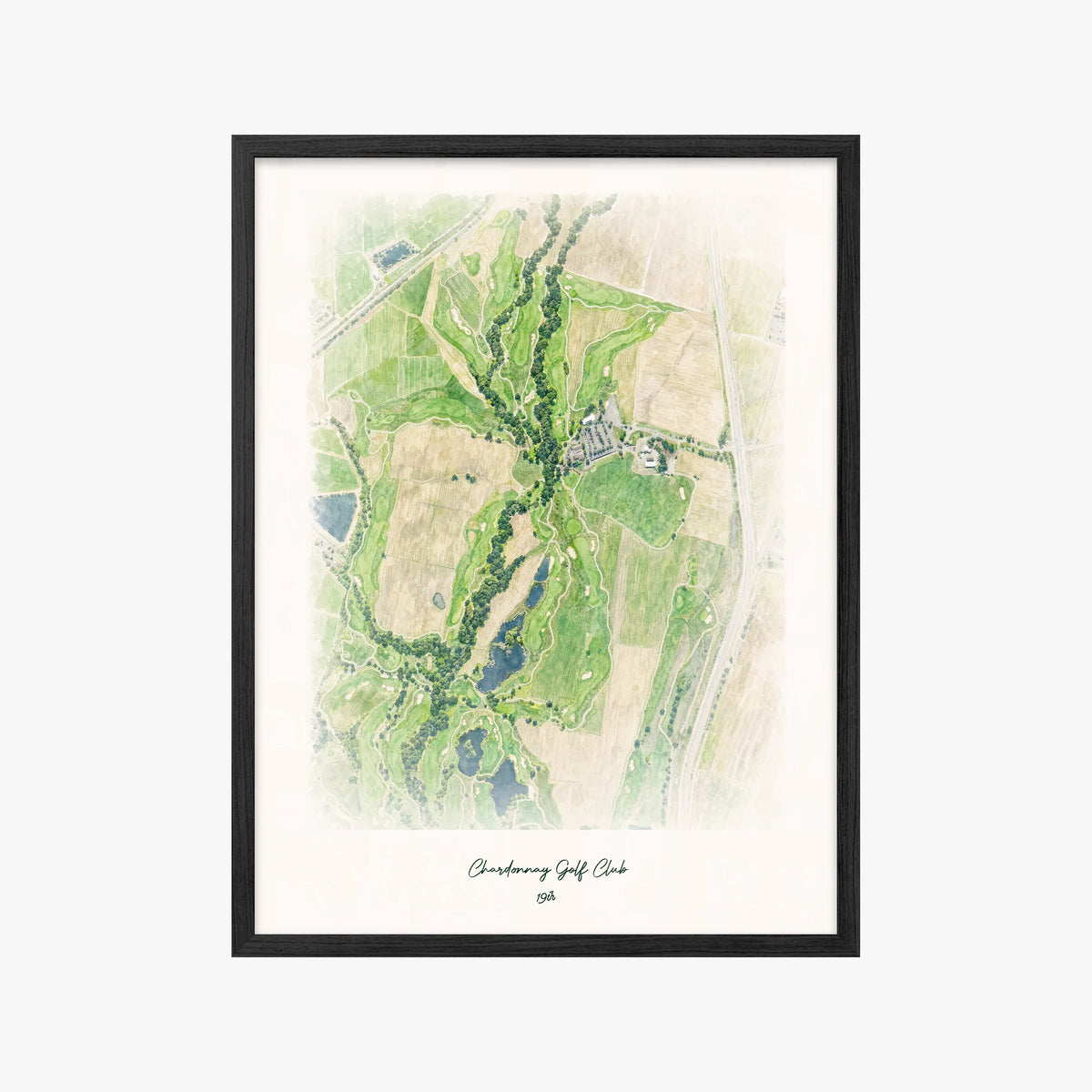 Chardonnay Golf Club black frame