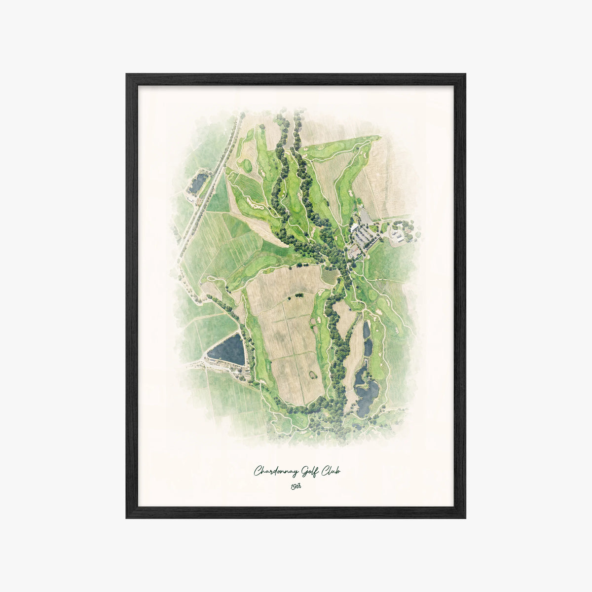 Chardonnay Golf Club black frame