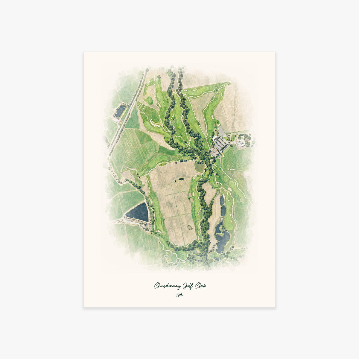 Chardonnay Golf Club printed artwork
