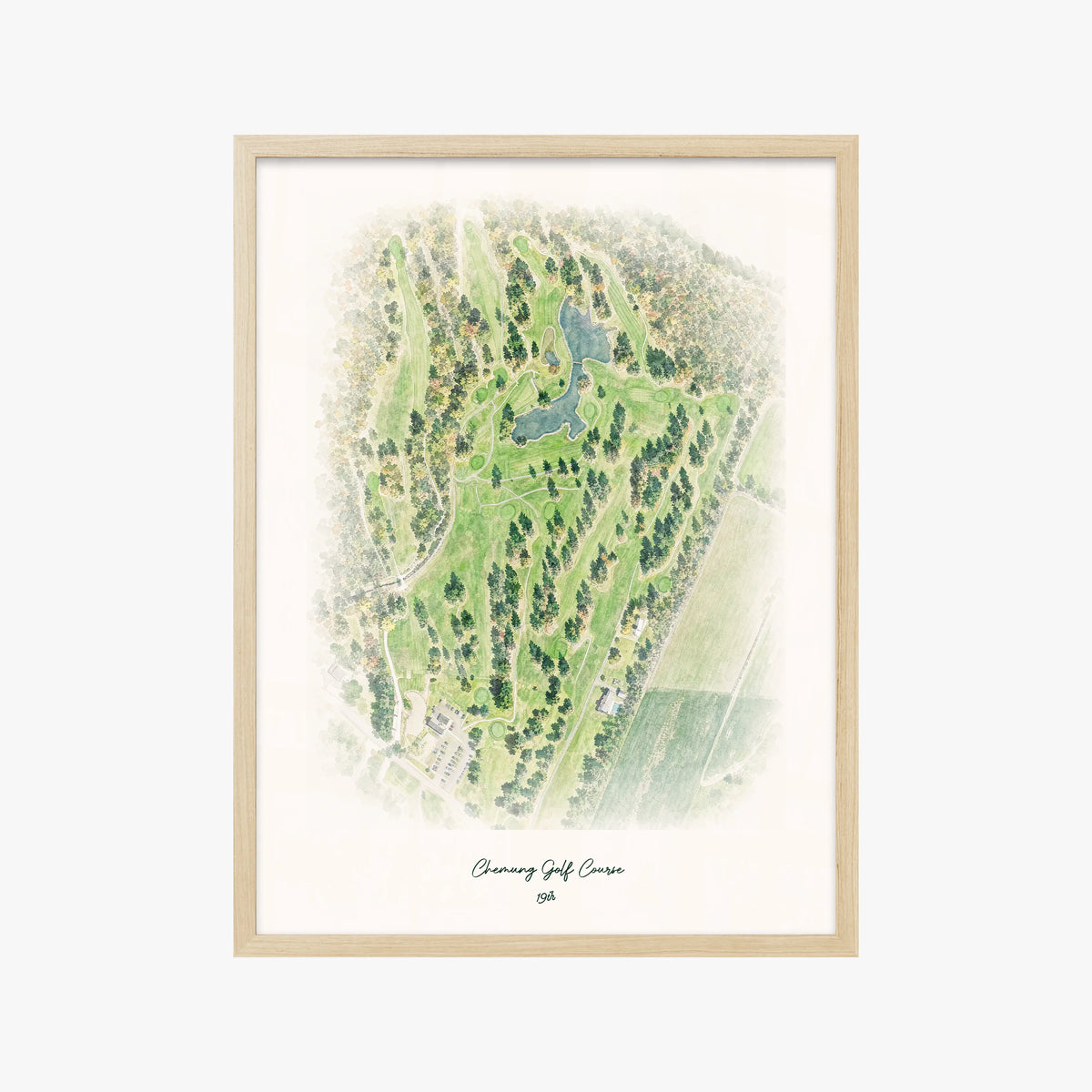 Chemung Golf Course wood frame