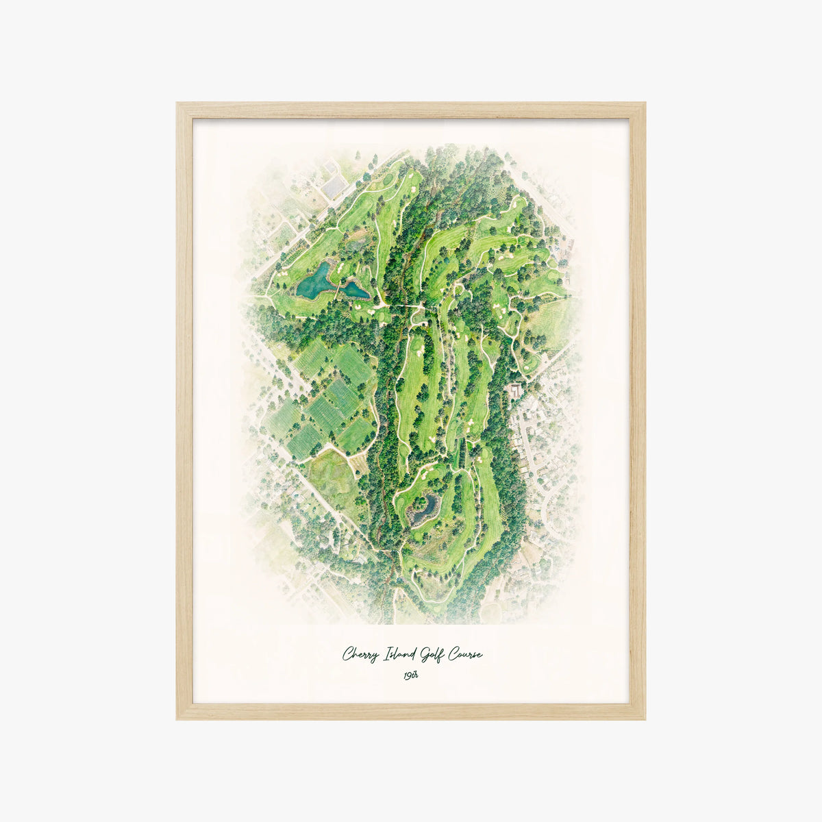 Cherry Island Golf Course wood frame