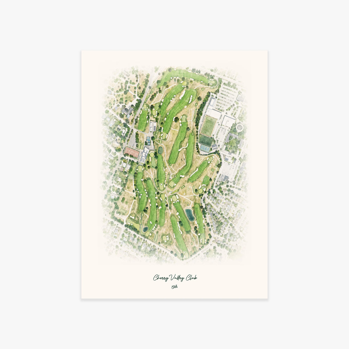 Cherry Valley Club printed artwork