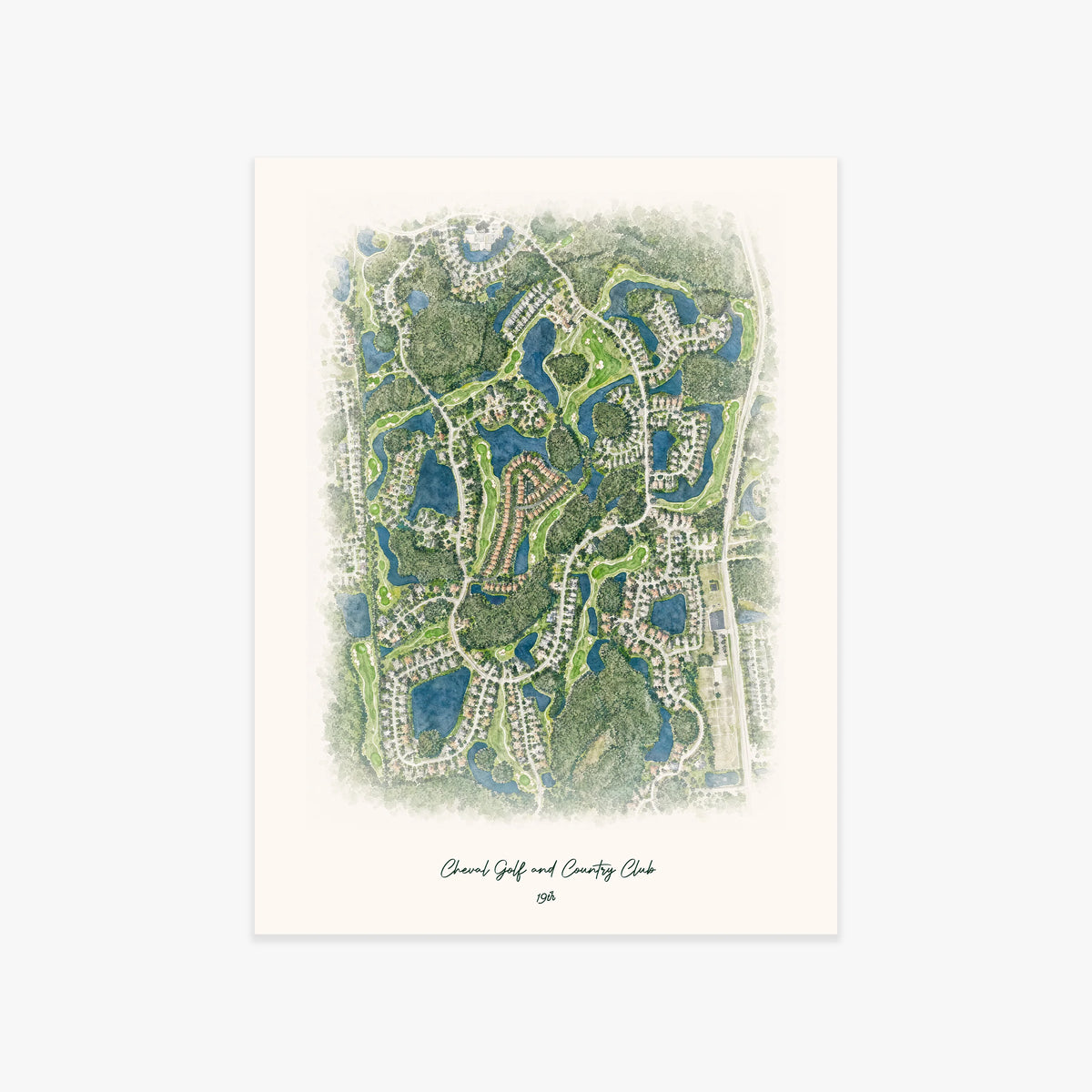 Cheval Golf and Country Club printed artwork