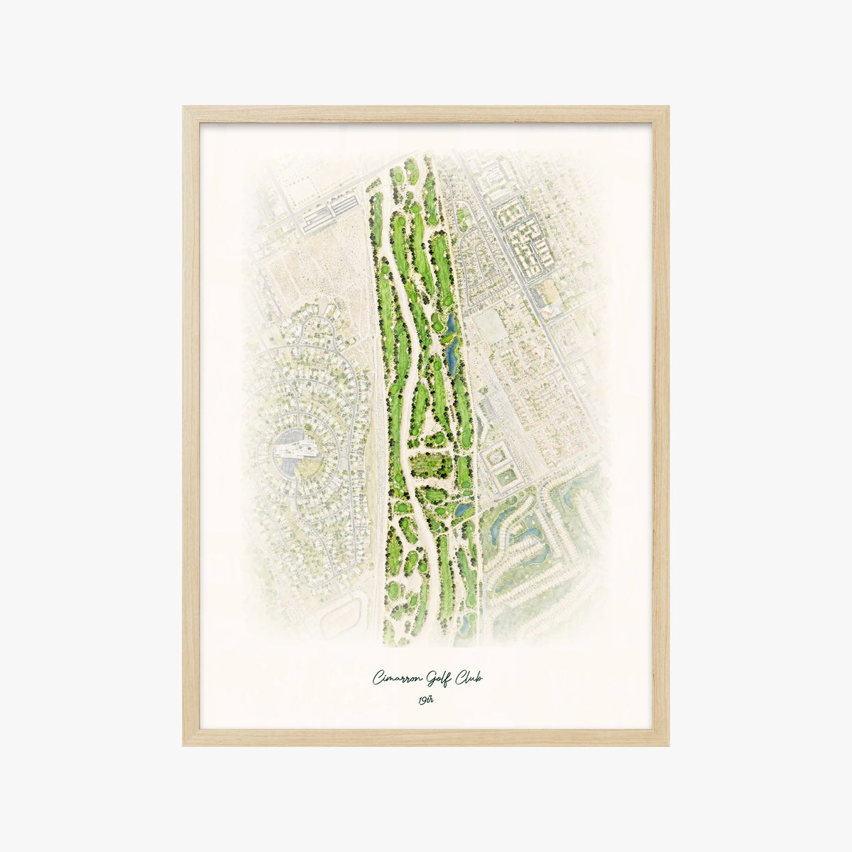Cimarron Golf Club wood frame