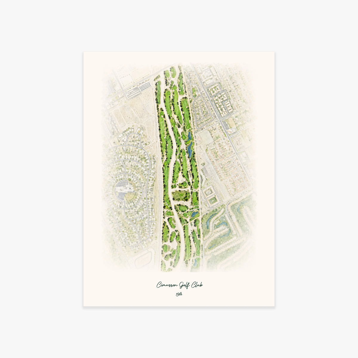 Cimarron Golf Club printed artwork