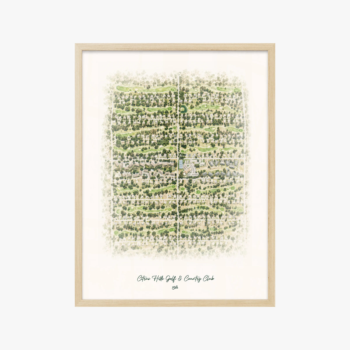 Citrus Hills Golf & Country Club wood frame