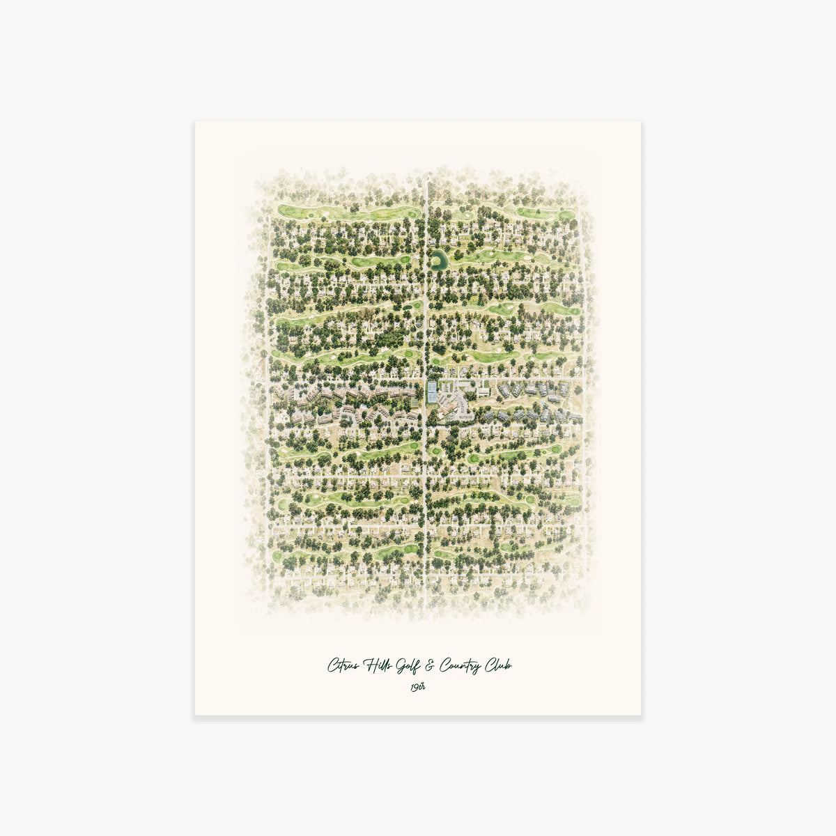 Citrus Hills Golf & Country Club printed artwork