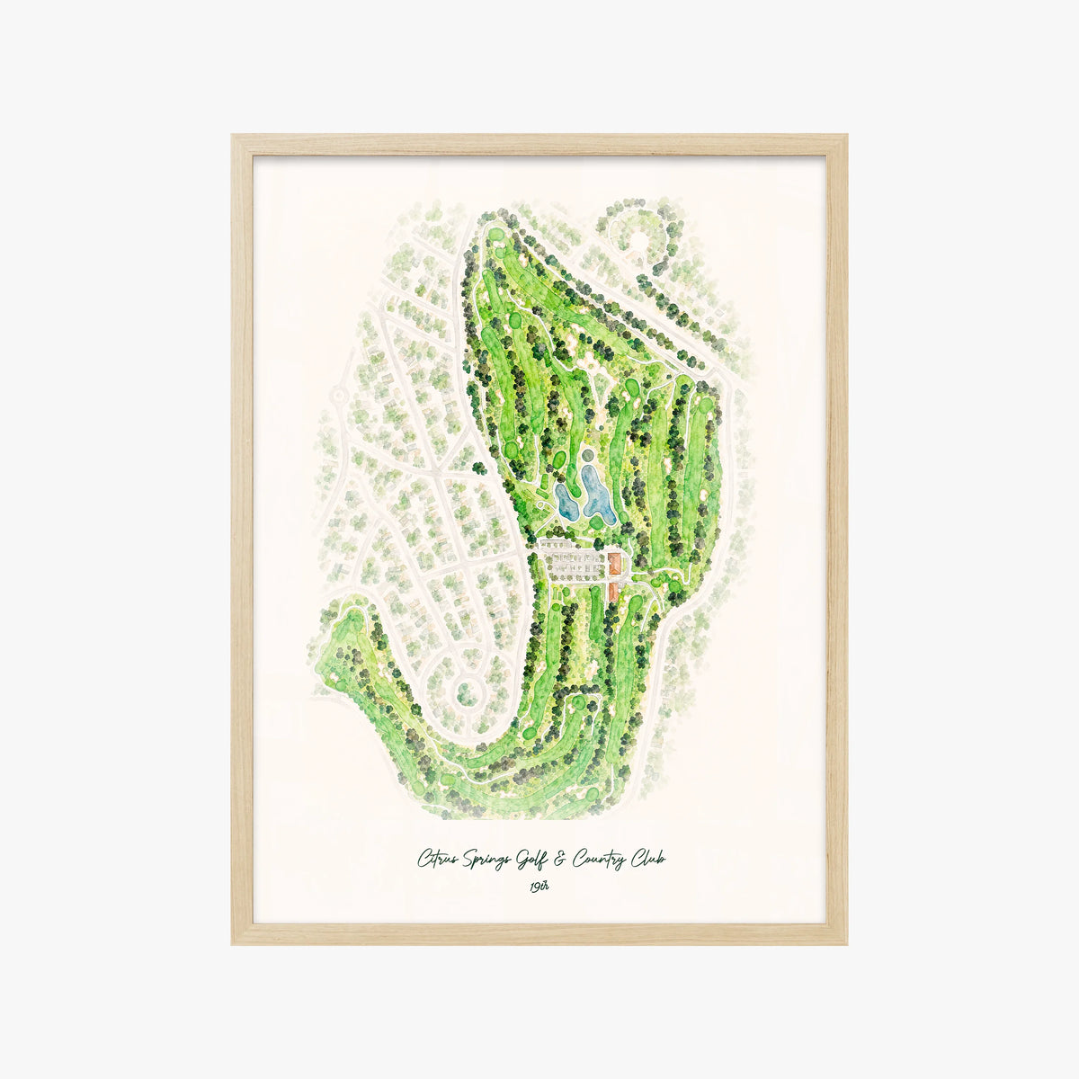 Citrus Springs Golf & Country Club wood frame
