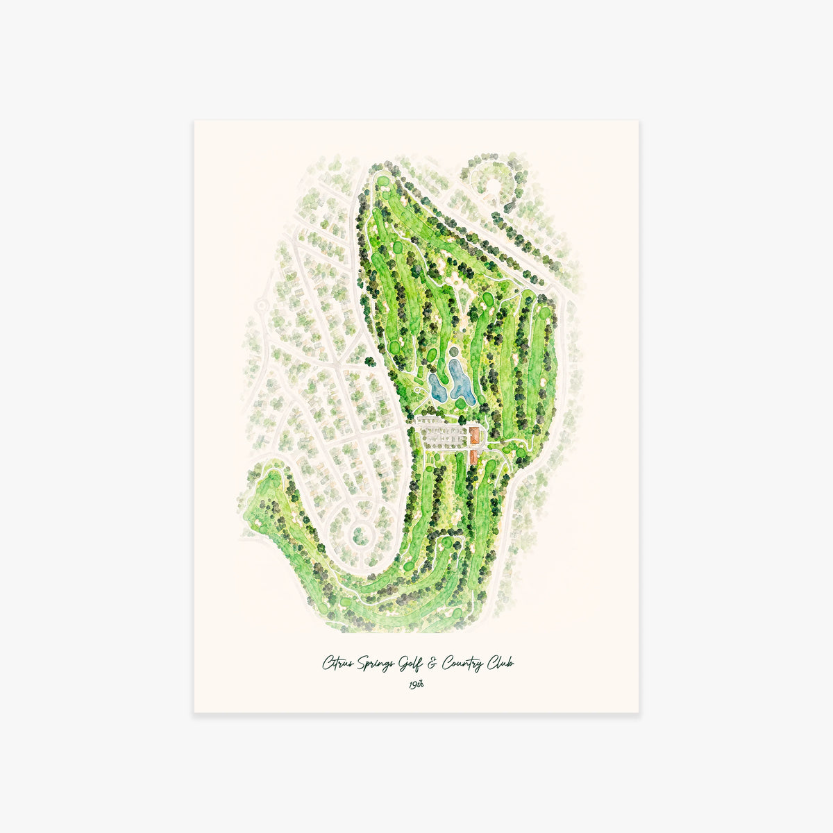 Citrus Springs Golf & Country Club printed artwork
