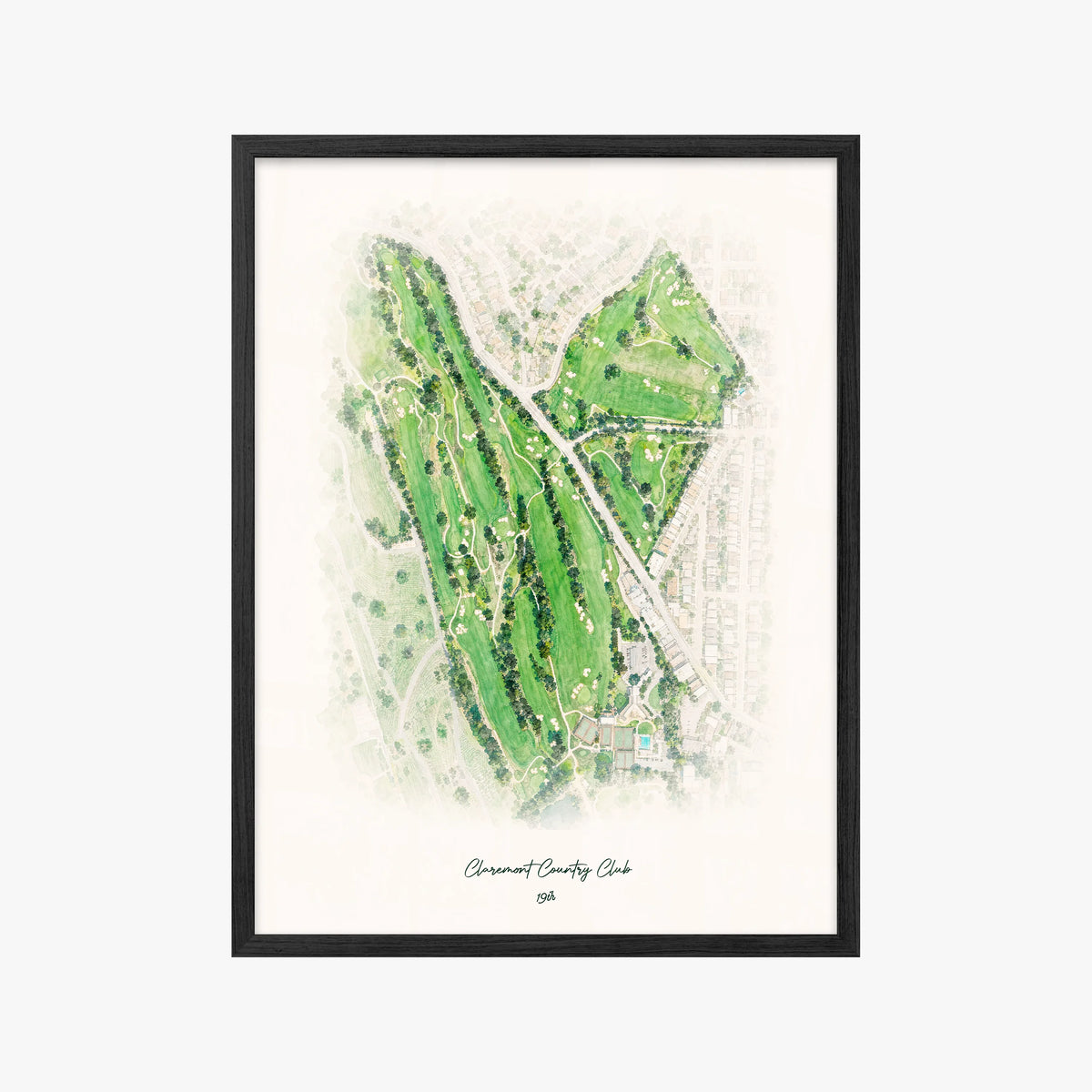 Claremont Country Club black frame