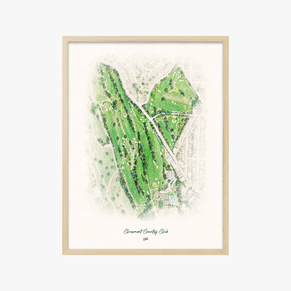 Claremont Country Club wood frame