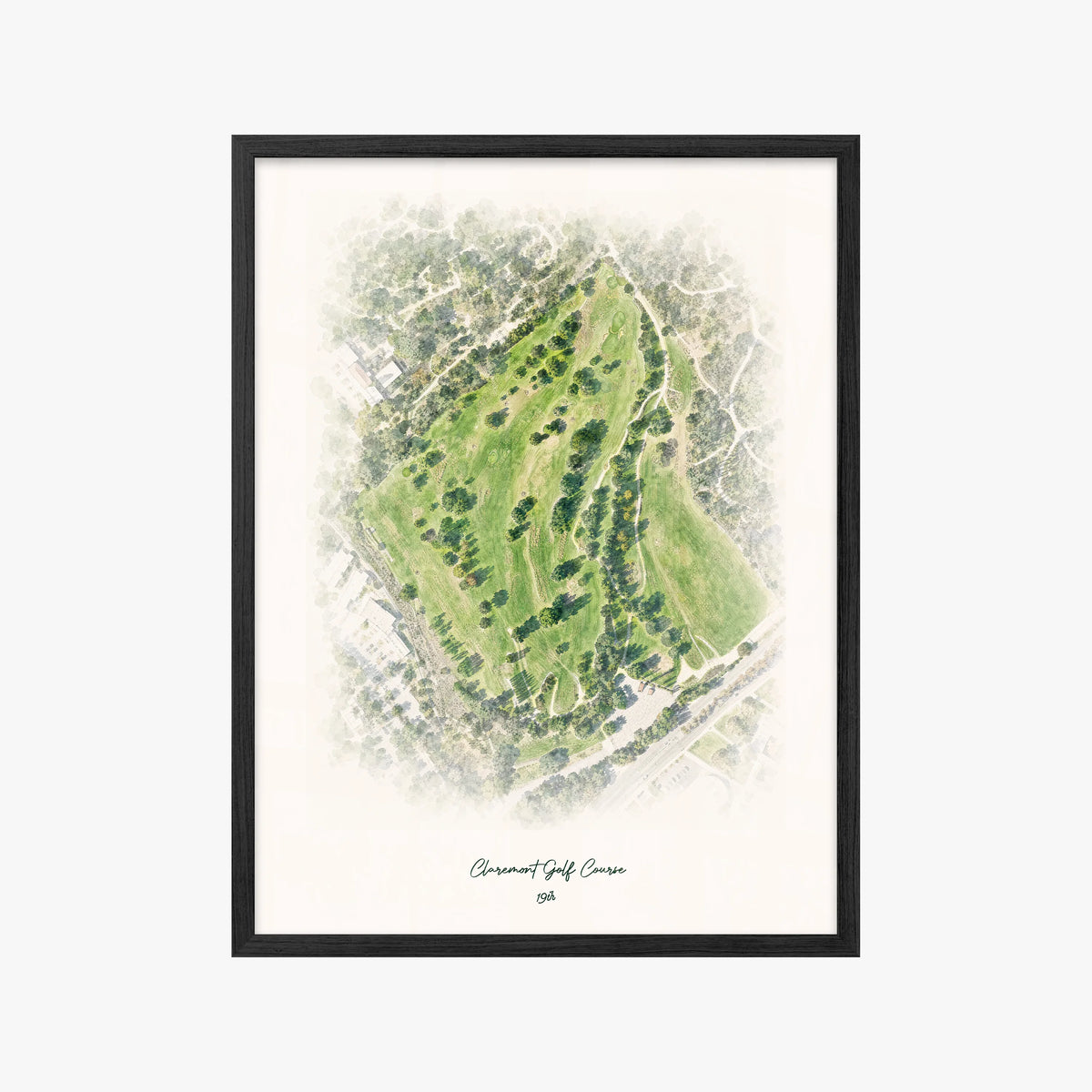 Claremont Golf Course black frame