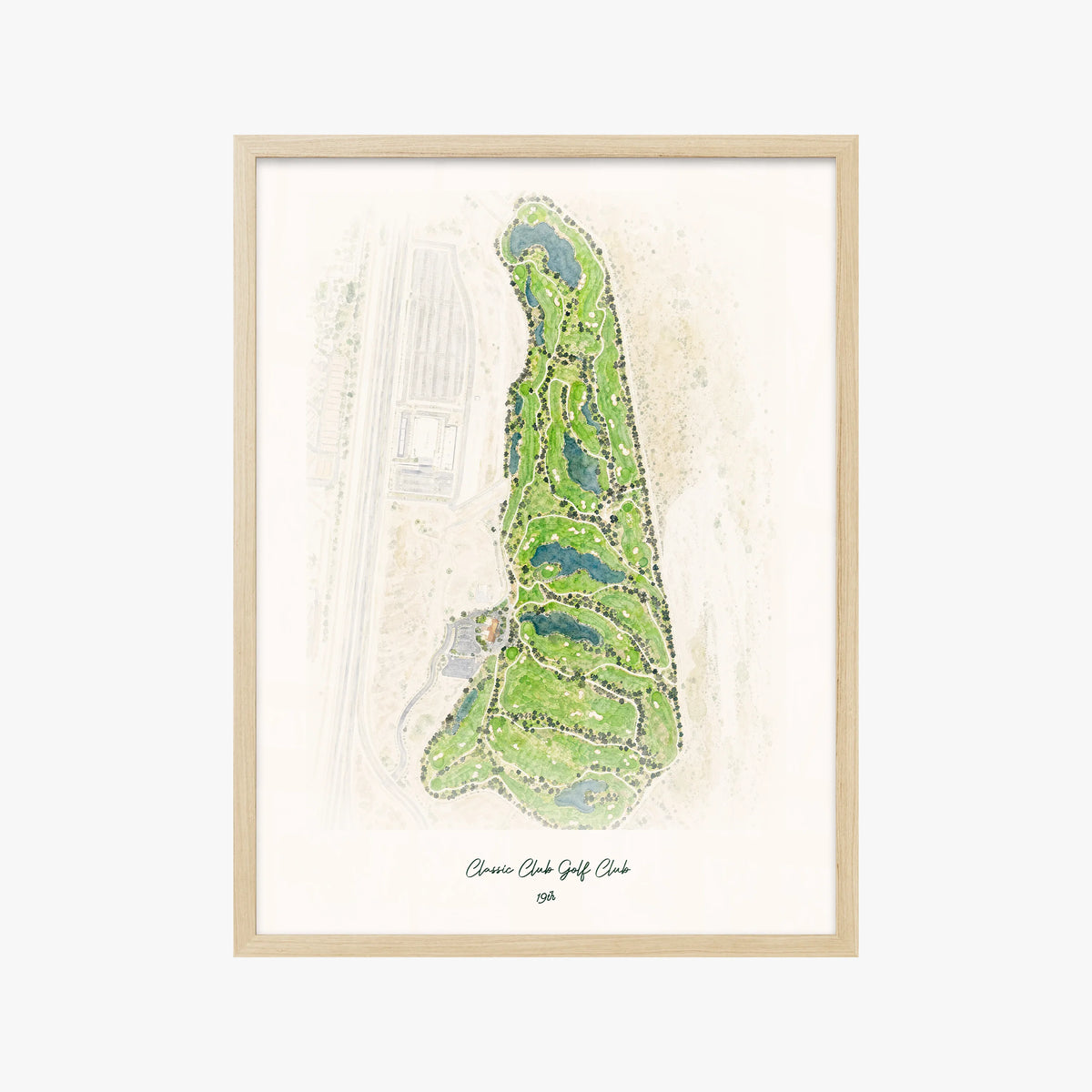 Classic Club Golf Club wood frame