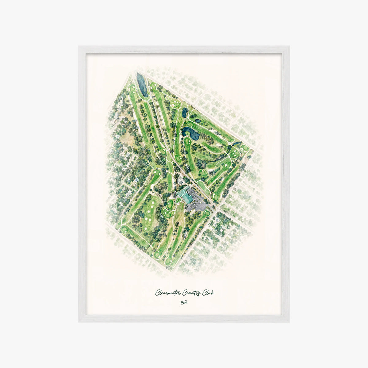 Clearwater Country Club white frame