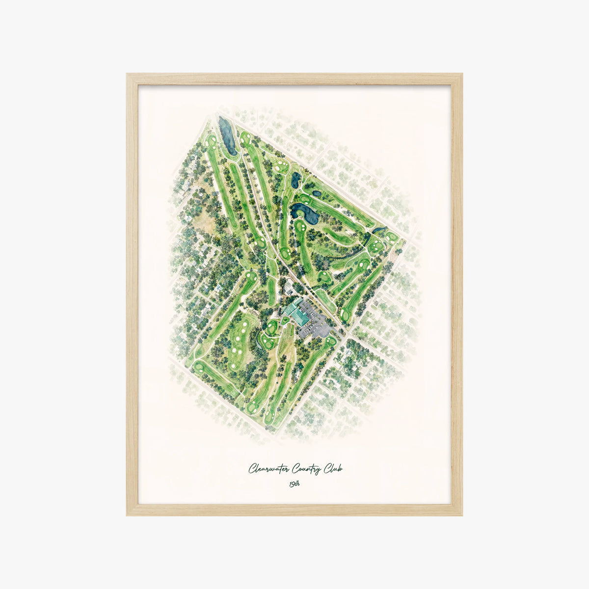 Clearwater Country Club wood frame