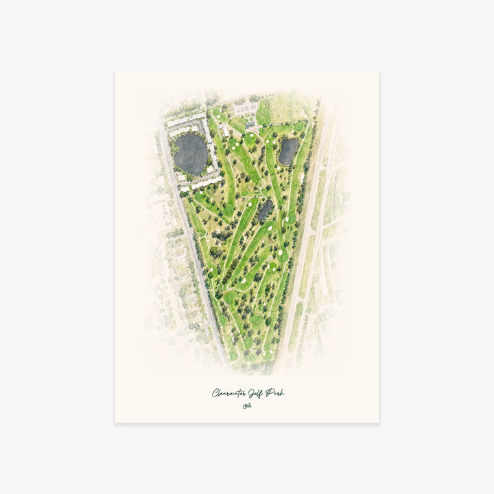 Clearwater Golf Park printed artwork