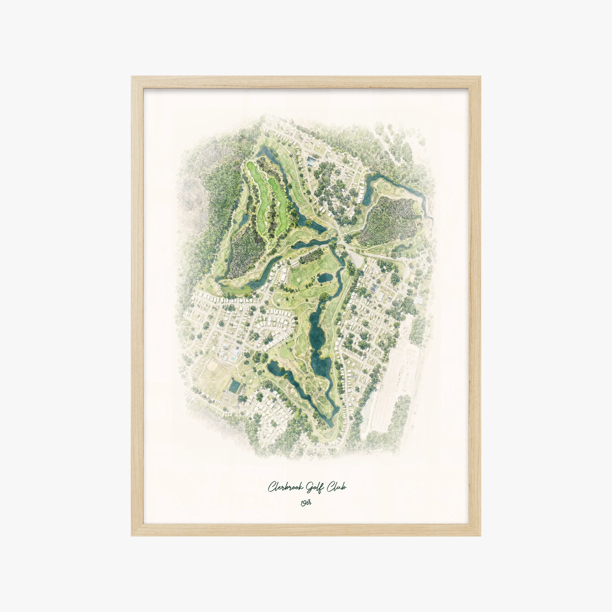 Clerbrook Golf Club wood frame